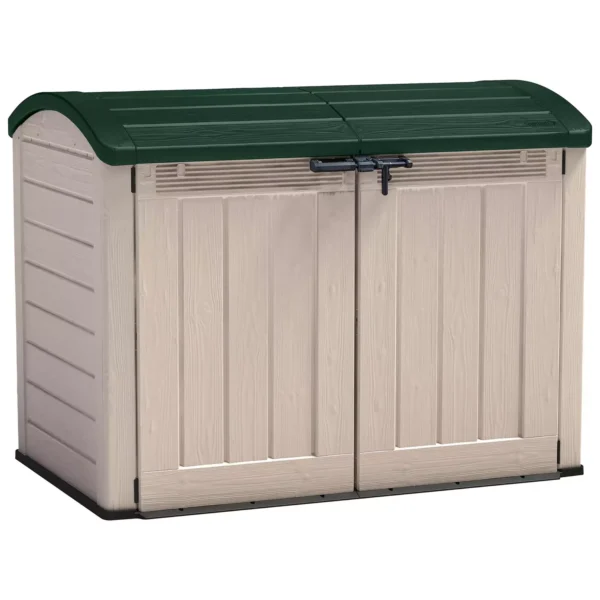 Keter Store It Out Ultra 2000L Garden Bike Shed -Beige/Green